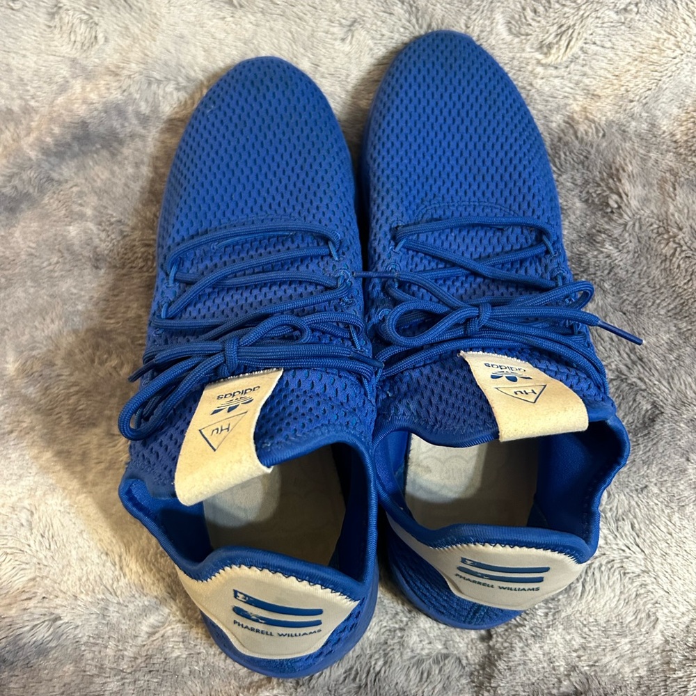 Adidas X Pharrell Tennis Solid Royal Blue Human Race Size 12 - Picture 5 of 8